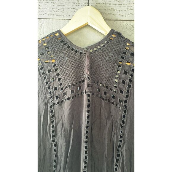 Etoile Isabel Marant Enery Mini Dress Embroidered Eyelet S - Picture 2 of 5